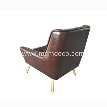 Comfortable Leather Designer Arm Chair